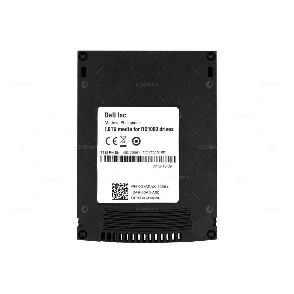 G4MWX DELL 1TB CARTRIDGE FOR RD1000 0G4MWX, 46C2698